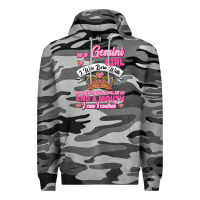 Slate Camo As A Gemini Girl I Was Born With My Heart On My Sleeve And A Mouth Premium Hoodie - Jasminsmagicworld