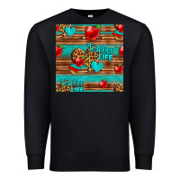 Black teacher life seamless pattern Premium Sweatshirt - HRA Design Shop