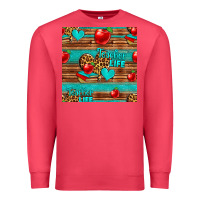 Cardinal teacher life seamless pattern Premium Sweatshirt - HRA Design Shop