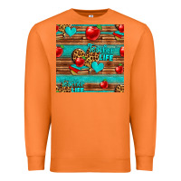 Carrot teacher life seamless pattern Premium Sweatshirt - HRA Design Shop