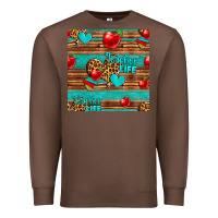 Chestnut teacher life seamless pattern Premium Sweatshirt - HRA Design Shop
