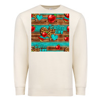 Sandshell teacher life seamless pattern Premium Sweatshirt - HRA Design Shop