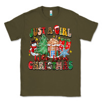 Army Green just a girl who loves christmas Classic Tee - Zillion Design Studio