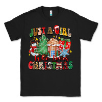 Black just a girl who loves christmas Classic Tee - Zillion Design Studio