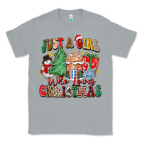 Heather Grey just a girl who loves christmas Classic Tee - Zillion Design Studio