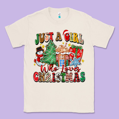 Classic Tee just a girl who loves christmas