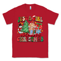 Red just a girl who loves christmas Classic Tee - Zillion Design Studio