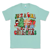 Seafoam just a girl who loves christmas Classic Tee - Zillion Design Studio