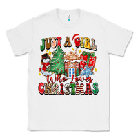 White just a girl who loves christmas Classic Tee - Zillion Design Studio