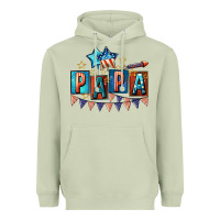 Matcha American Papa 4th of july Heavyweight Hoodie - CowGirlArtShop