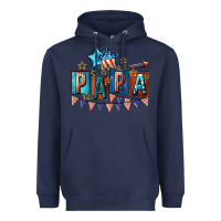 Navy American Papa 4th of july Heavyweight Hoodie - CowGirlArtShop