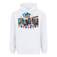 White American Papa 4th of july Heavyweight Hoodie - CowGirlArtShop