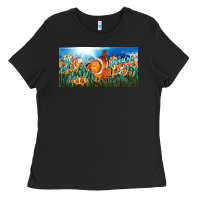 Black clown fish  license plate Ladies Tee - BarkalooDesign