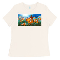 Bone clown fish  license plate Ladies Tee - BarkalooDesign