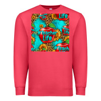 Cardinal teacher apple seamless pattern Premium Sweatshirt - HRA Design Shop