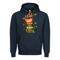 Navy teach black history Zipper Hoodie - texasbilliewilder