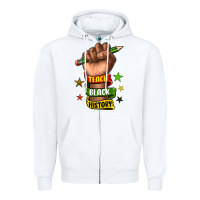 White teach black history Zipper Hoodie - texasbilliewilder