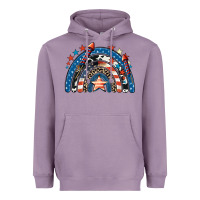 Lavender American rainbow 4th of july Heavyweight Hoodie - CowGirlArtShop
