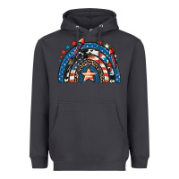 Smoke American rainbow 4th of july Heavyweight Hoodie - CowGirlArtShop