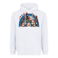 White American rainbow 4th of july Heavyweight Hoodie - CowGirlArtShop