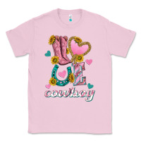 Bubblegum Pink love western cowboy Classic Tee - texasbilliewilder
