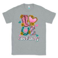 Heather Grey love western cowboy Classic Tee - texasbilliewilder