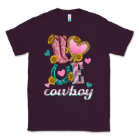Plum love western cowboy Classic Tee - texasbilliewilder
