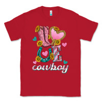 Red love western cowboy Classic Tee - texasbilliewilder