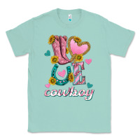Seafoam love western cowboy Classic Tee - texasbilliewilder