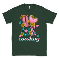 Sports Green love western cowboy Classic Tee - texasbilliewilder