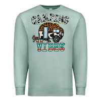 Seafoam camping vibes Premium Sweatshirt - CowhideDigitalArt