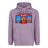 Lavender American mom Heavyweight Hoodie - Neo Western