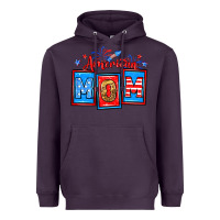 Plum American mom Heavyweight Hoodie - Neo Western