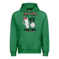 Emerald hot mess always stressed volleyball mama Urban Hoodie - MaliasSmallBusiness