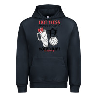 Navy hot mess always stressed volleyball mama Urban Hoodie - MaliasSmallBusiness