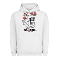 Pigment Lunar Rock hot mess always stressed volleyball mama Urban Hoodie - MaliasSmallBusiness