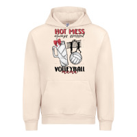 Sandshell hot mess always stressed volleyball mama Urban Hoodie - MaliasSmallBusiness