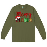 Army Green merry mama Long Sleeve Tee - BarkalooDesign
