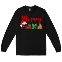 Black merry mama Long Sleeve Tee - BarkalooDesign
