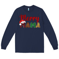 Navy merry mama Long Sleeve Tee - BarkalooDesign