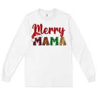 White merry mama Long Sleeve Tee - BarkalooDesign