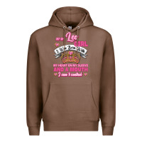 Chestnut As A Leo Girl I Was Born With My Heart On My Sleeve And A Mouth Premium Hoodie - Jasminsmagicworld