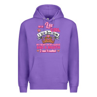 Purple As A Leo Girl I Was Born With My Heart On My Sleeve And A Mouth Premium Hoodie - Jasminsmagicworld