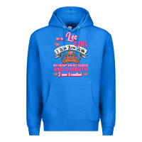True Royal As A Leo Girl I Was Born With My Heart On My Sleeve And A Mouth Premium Hoodie - Jasminsmagicworld