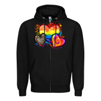 Black pride hearts Zipper Hoodie - Zillion Design Studio