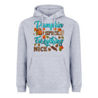 Heather Grey pumpkin spice everything nice Heavyweight Hoodie - HRA Design Shop