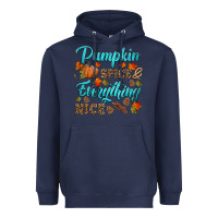 Navy pumpkin spice everything nice Heavyweight Hoodie - HRA Design Shop