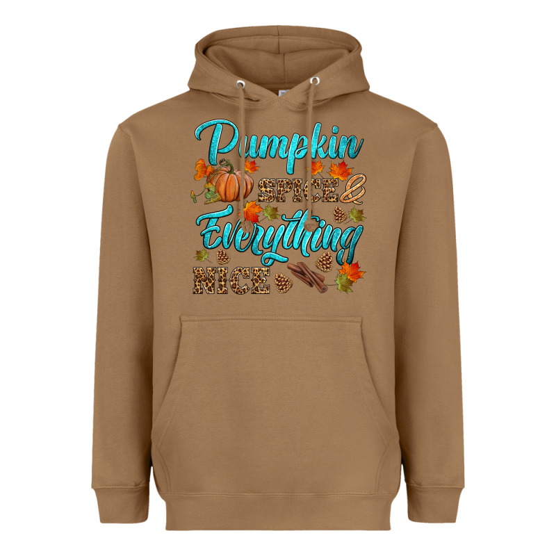 Pumpkin Spice Everything Nice Heavyweight Hoodie by HRA Design Shop | Teevron