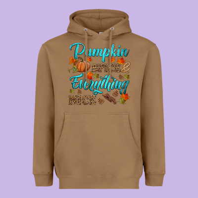 Pumpkin Spice Everything Nice Heavyweight Hoodie Designed By Hra Design Shop