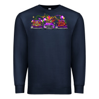 Navy Mardi gras farm trucks Premium Sweatshirt - FaDigitalArtStudio